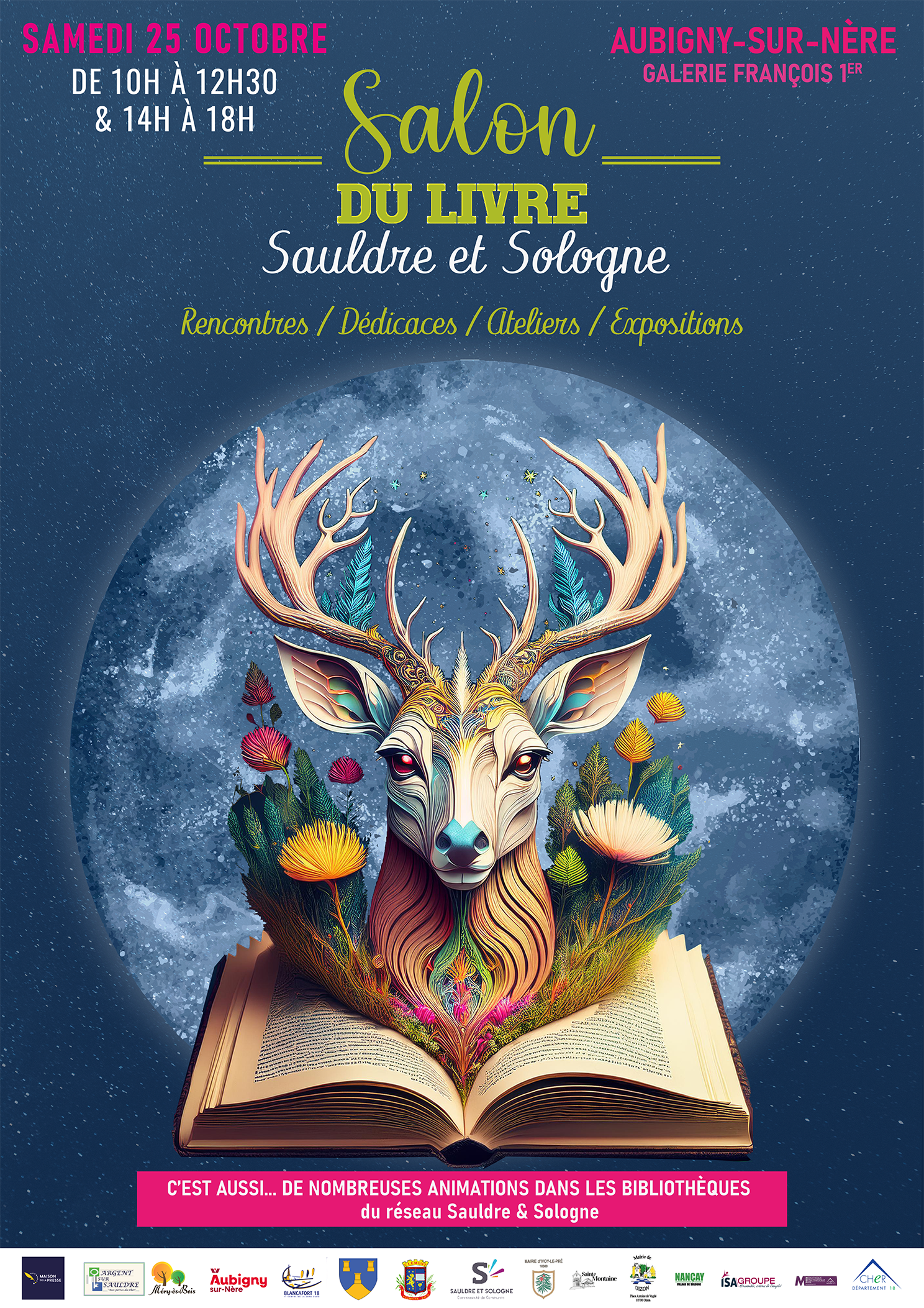 Salon du Libre Sauldre et Sologne Samedi 25 octobre 2025 de 10h &agrave; 18h &agrave;  Aubigny sur N&egrave;re